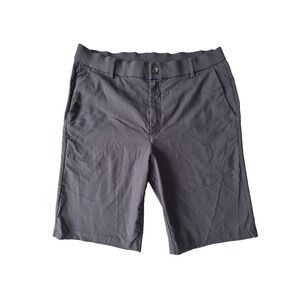Gradual Golf Shorts Mens 34 Gray Performance Stretch Flat Front 10.5 Inseam